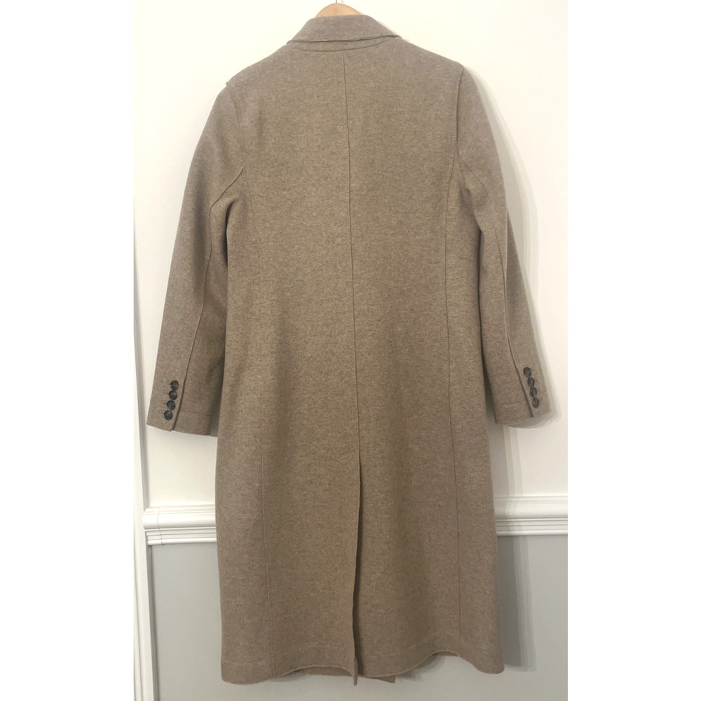 Banana Republic Unlined Melton‎ Car Coat Size Medium Taupe - Picture 7 of 10